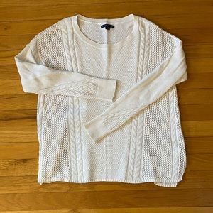 American eagle white sweater